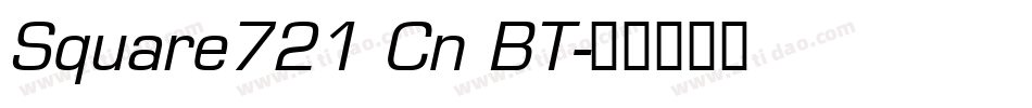 Square721 Cn BT字体转换